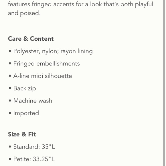 NWT Anthropologie Cynthia Fringe Coral Skirt - Picture 2 of 3